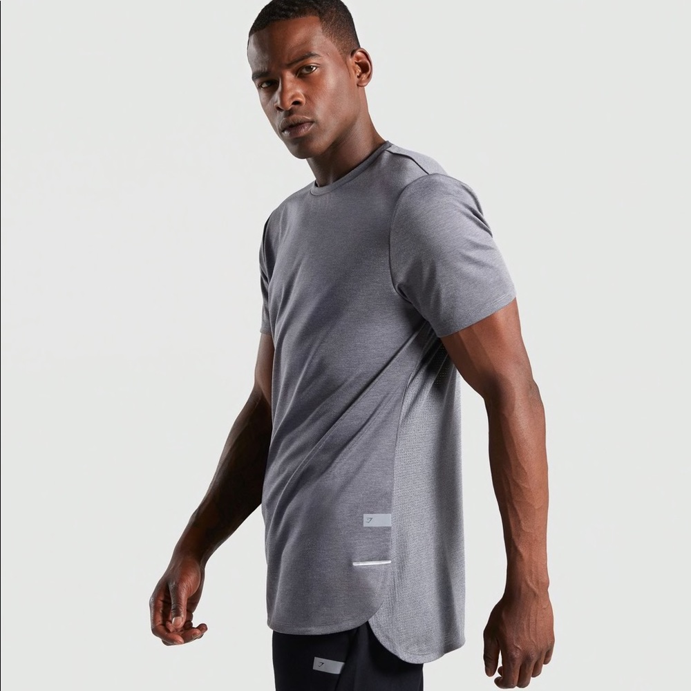 NWT Gymshark Breathe T-shirt - Smokey Grey Marl
